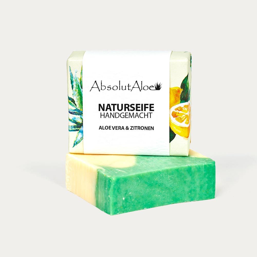 Aloe Vera und Zitronen Seife - AbsolutAloe Fuerteventura