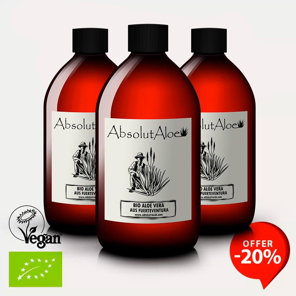 Organic Aloe Vera Juice 1500ml - AbsolutAloe Fuerteventura